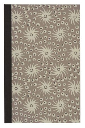 A notebook with a floral design on it.