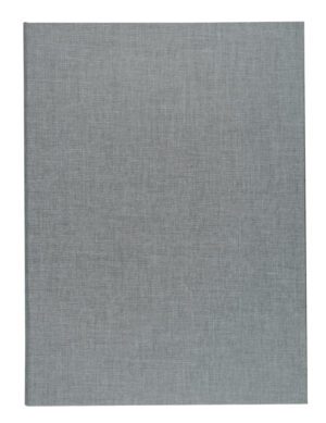 A gray fabric cover with a white background.