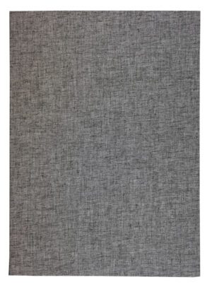 A gray fabric cover with some white lines