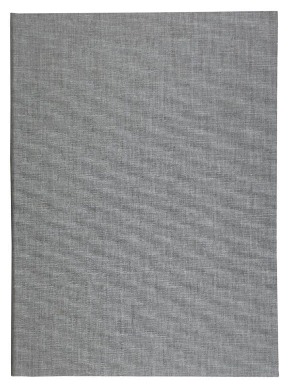 A gray fabric cover with a white background.