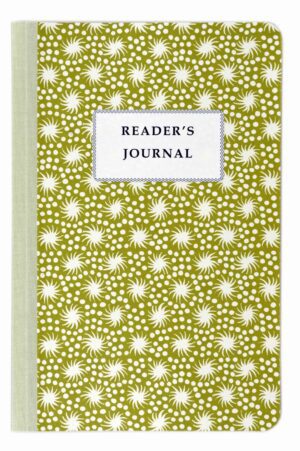 Reader's journal, olive green cover.
