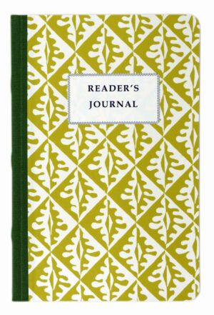 Reader's journal, mustard yellow cover.