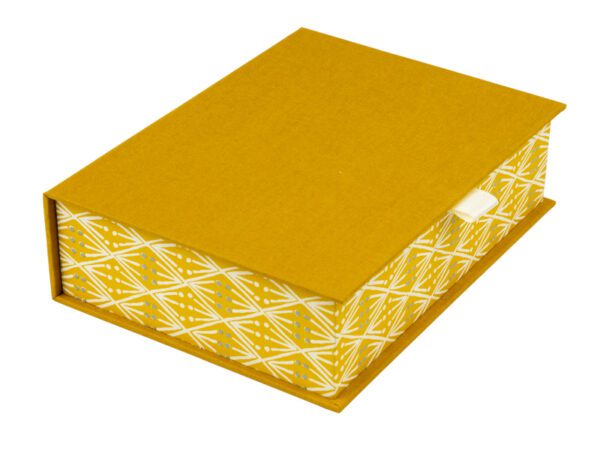 Mustard Selvege Hinged Box