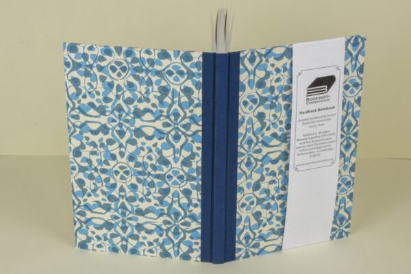 Hardback Notebook, Lined Paper--Dappled Blue