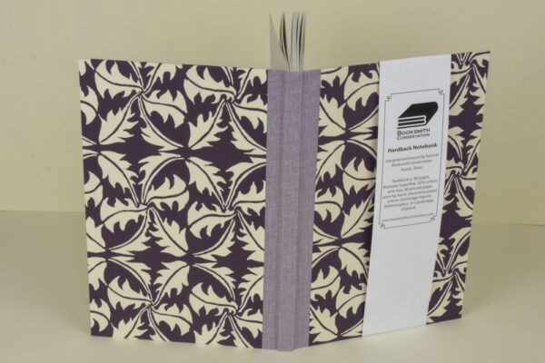 Hardback Notebook, Lined Paper--Deep Purple Dandelion