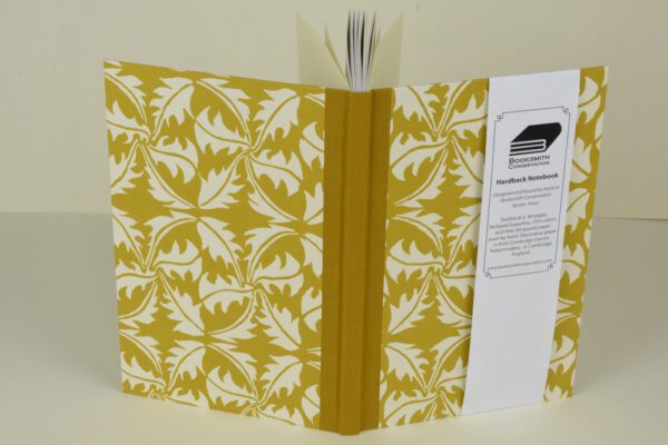 Hardback Notebook, Lined Paper--Mustard Dandelion