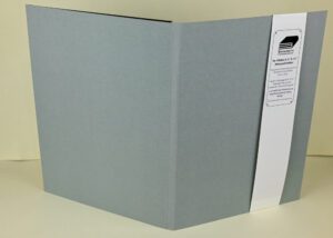 Gray refillable notepad holder, 8x12".
