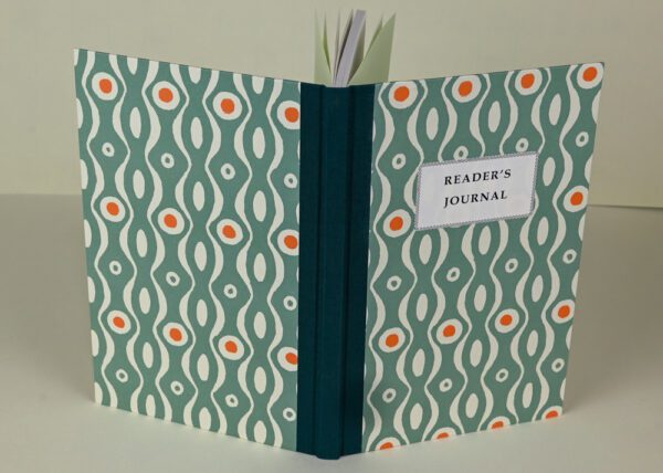 Hardback Reader's Journal--Teal and Orange Persephone