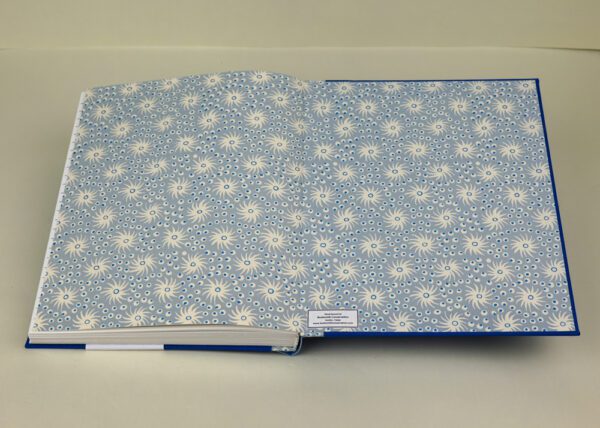 Writer's Journal --Light and Bright Blue Cloth with Blue Milky Way Paper - Image 3