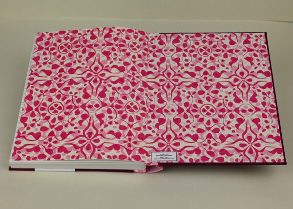 Writer's Journal -- Pink and Cranberry Cover with Dappled Eton Mess Paper - Image 3