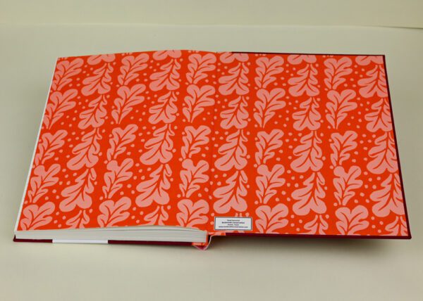 Writer's Journal -- Pink and Cranberry Cover with Pomegranate Quercus Paper - Image 3