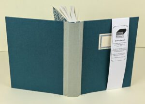 Teal handmade writer's journal, 220 pages.